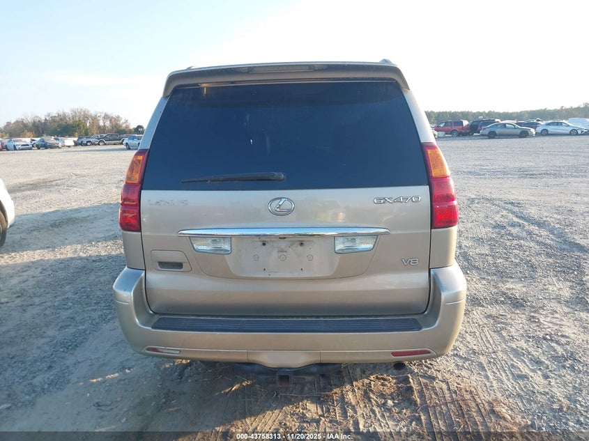 2004 Lexus Gx 470 VIN: JTJBT20X340053903 Lot: 43758313