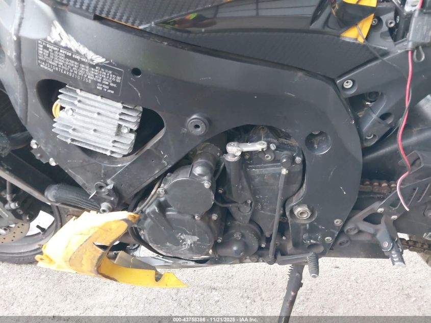 2008 Suzuki Gsx-R600 VIN: JS1GN7EAX82101258 Lot: 43758386