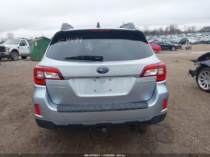 2016 Subaru Outback 2.5I Premium VIN: 4S4BSBCC0G3218304 Lot: 43758471