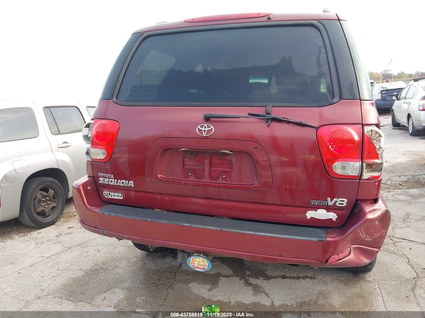 2006 Toyota Sequoia Sr5 V8 VIN: 5TDZT34A36S280800 Lot: 43758519