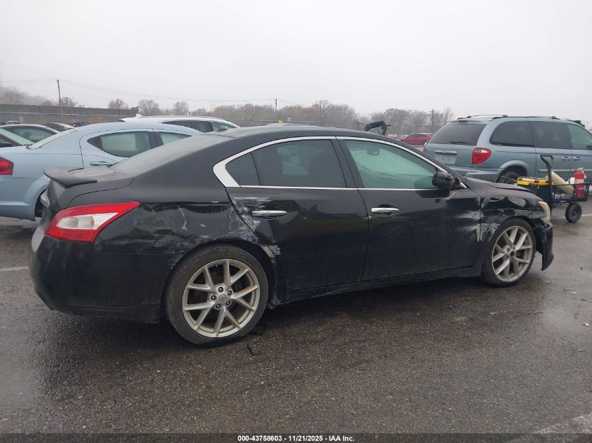 2009 Nissan Maxima 3.5 Sv VIN: 1N4AA51E69C822425 Lot: 43758603