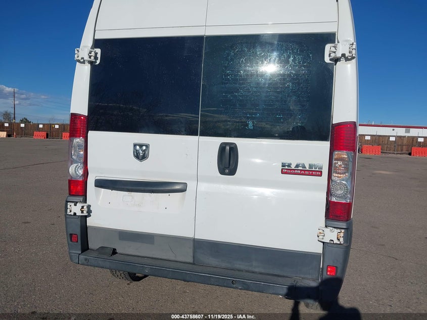 2016 Ram Promaster 2500 High Roof VIN: 3C6TRVDG4GE127589 Lot: 43758607