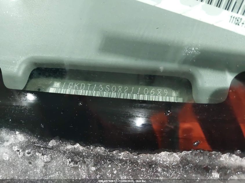 2008 GMC Envoy Sle VIN: 1GKDT13S082110689 Lot: 43758612