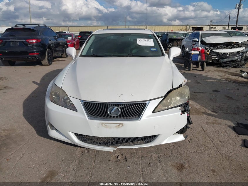 2007 Lexus Is 350 VIN: JTHBE262575012218 Lot: 43758709