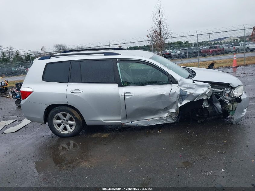 2009 Toyota Highlander VIN: JTEES41A092134003 Lot: 43759001