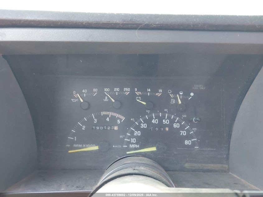 1992 Chevrolet Gmt-400 K3500 VIN: 1GCHK34F7NE187776 Lot: 43759002