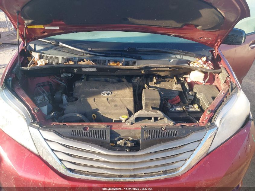 2011 Toyota Sienna Xle VIN: 5TDDK3DCXBS016482 Lot: 43759024