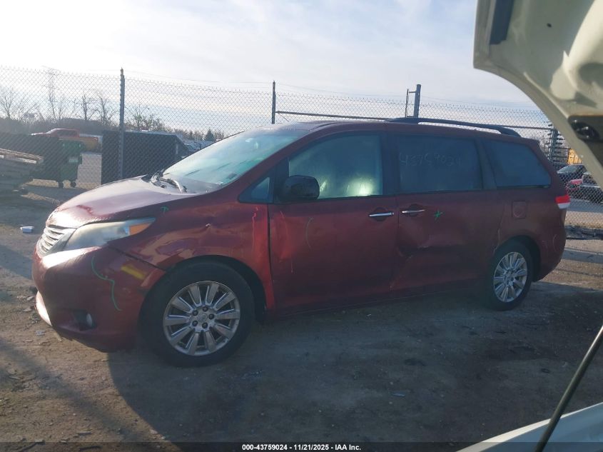 2011 Toyota Sienna Xle VIN: 5TDDK3DCXBS016482 Lot: 43759024