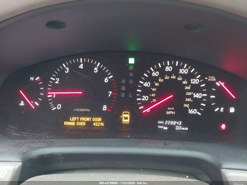 2002 Lexus Ls 430 VIN: JTHBN30F320067581 Lot: 43759069