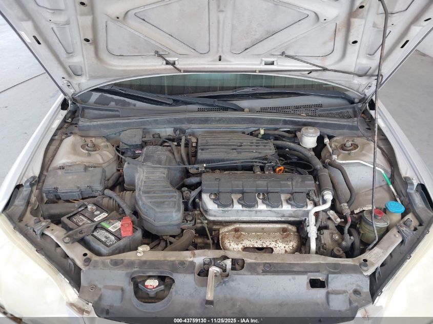 2005 Honda Civic Lx VIN: 2HGES16565H599922 Lot: 43759130