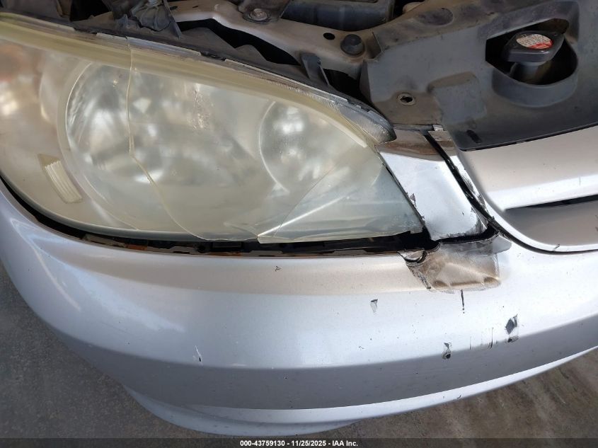 2005 Honda Civic Lx VIN: 2HGES16565H599922 Lot: 43759130