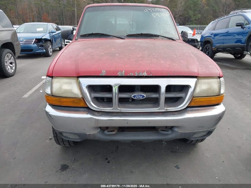 1999 Ford Ranger Xl/Xlt VIN: 1FTZR15V4XPB88322 Lot: 43759179