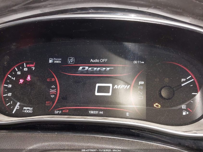 2013 Dodge Dart Limited VIN: 1C3CDFCH0DD576051 Lot: 43759207