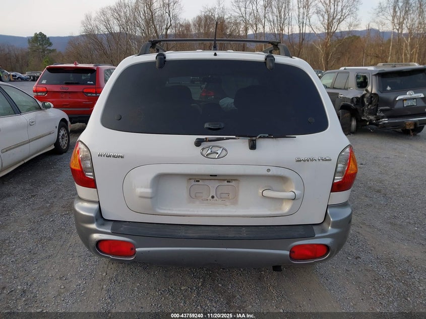 2004 Hyundai Santa Fe VIN: KM8SB12B54U758739 Lot: 43759240