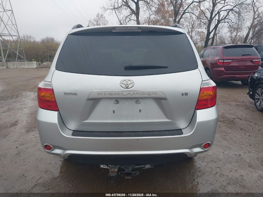 2008 Toyota Highlander VIN: JTEDS41A582041388 Lot: 43759258