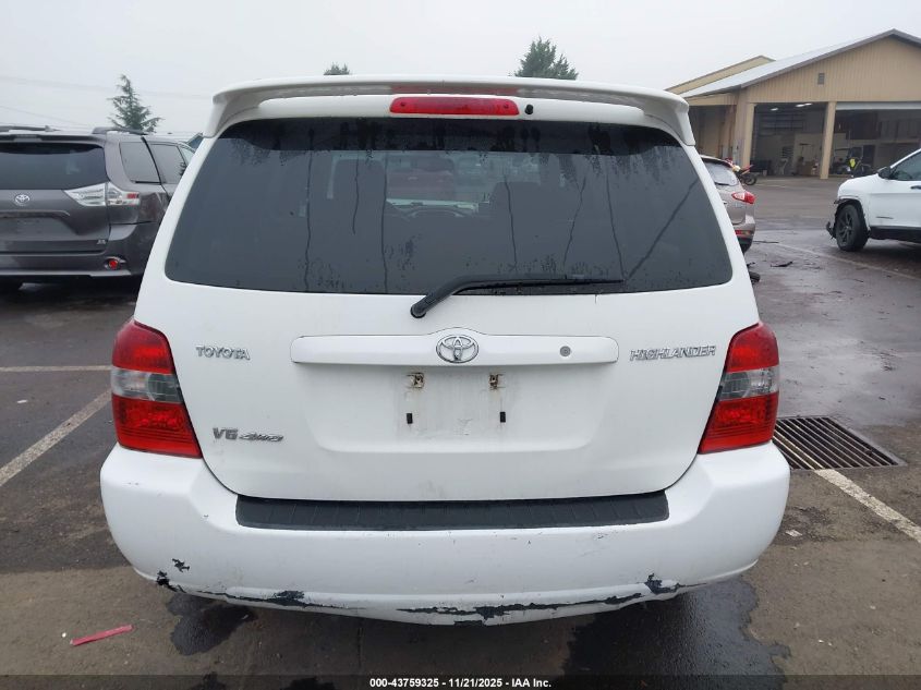 2005 Toyota Highlander Limited V6 VIN: JTEEP21A150103791 Lot: 43759325