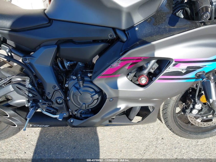 2024 Yamaha Yzfr7 VIN: JYARM38E0RA014738 Lot: 43759381