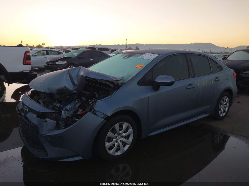 2021 Toyota Corolla Le VIN: JTDEPMAE5MJ172351 Lot: 43759394