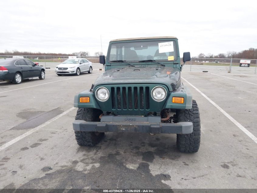 2000 Jeep Wrangler Sport VIN: 1J4FA49S7YP760846 Lot: 43759428
