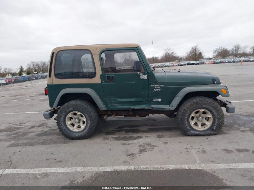 2000 Jeep Wrangler Sport VIN: 1J4FA49S7YP760846 Lot: 43759428