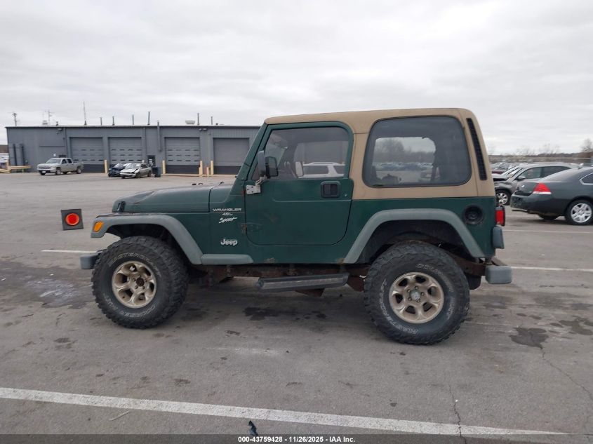 2000 Jeep Wrangler Sport VIN: 1J4FA49S7YP760846 Lot: 43759428