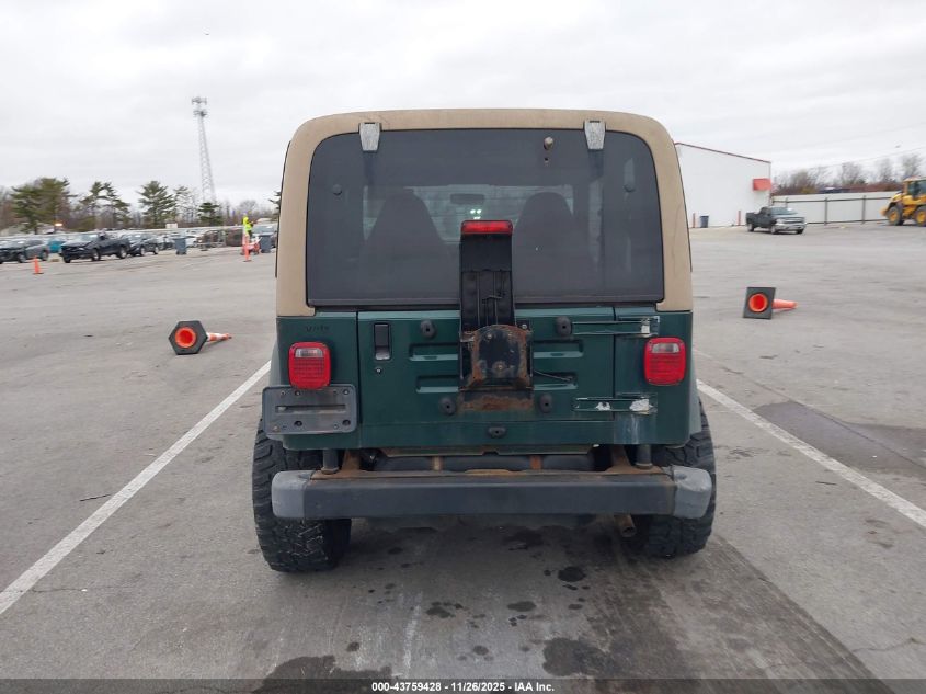 2000 Jeep Wrangler Sport VIN: 1J4FA49S7YP760846 Lot: 43759428