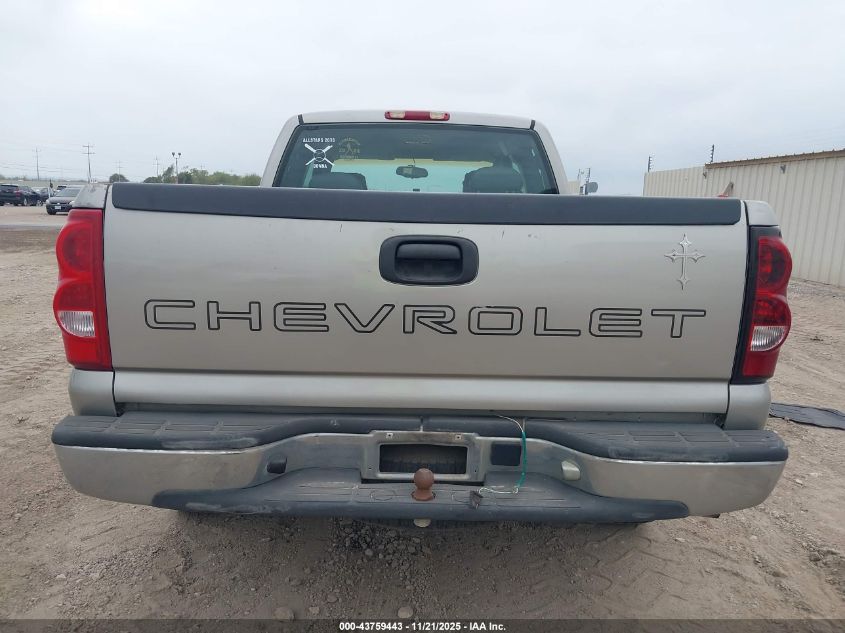 2003 Chevrolet Silverado 1500 Work Truck VIN: 2GCEC19X031378749 Lot: 43759443