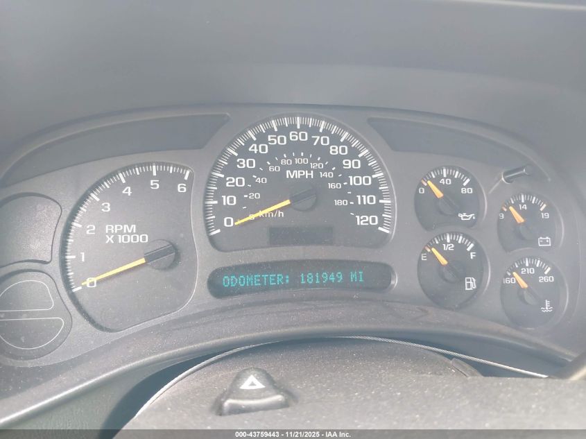 2003 Chevrolet Silverado 1500 Work Truck VIN: 2GCEC19X031378749 Lot: 43759443