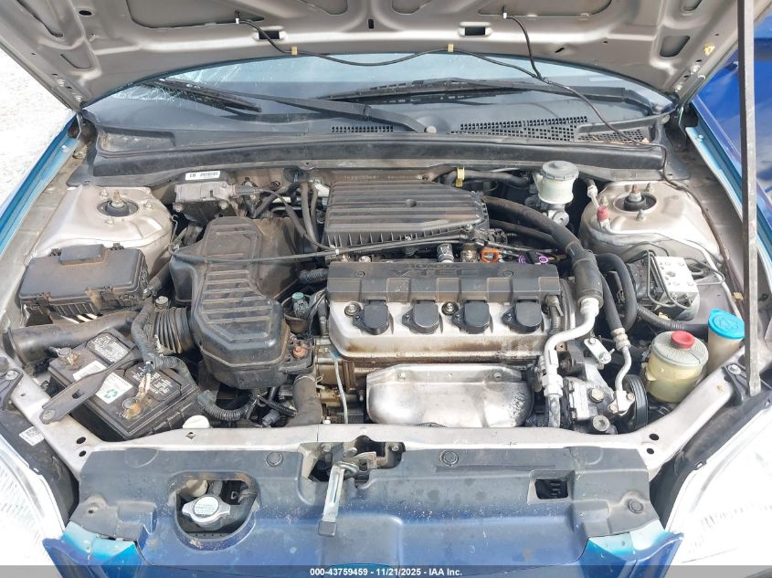 2002 Honda Civic Ex VIN: 1HGEM22982L089109 Lot: 43759459