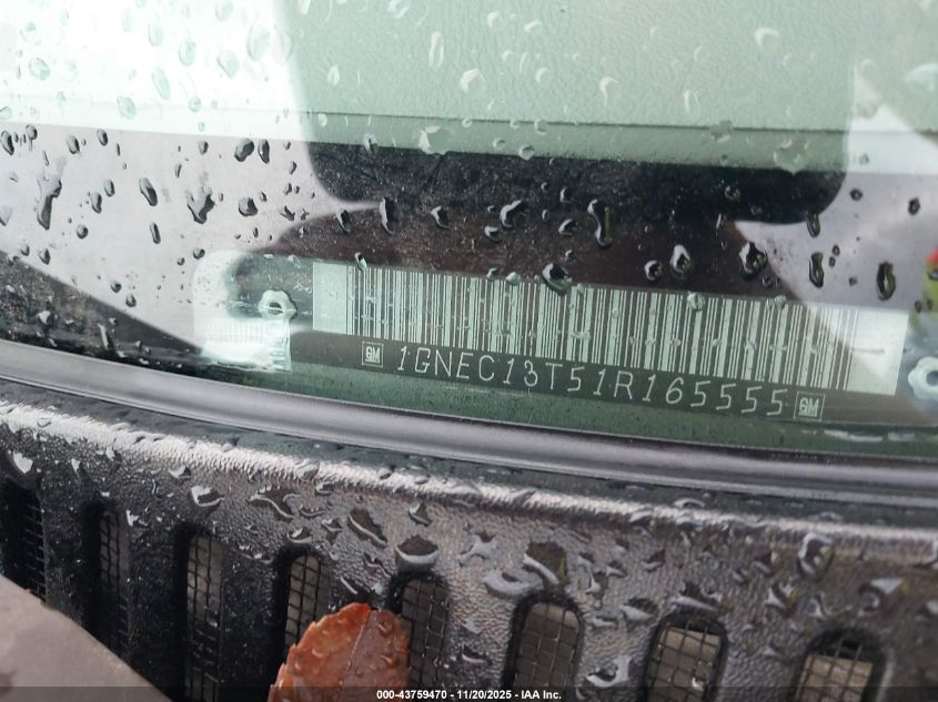 2001 Chevrolet Tahoe Lt VIN: 1GNEC13T51R165555 Lot: 43759470