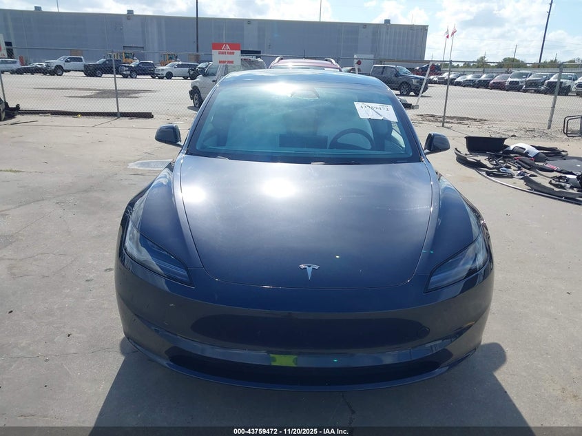 2024 Tesla Model 3 Long Range Dual Motor All-Wheel Drive/Rear-Wheel Drive VIN: 5YJ3E1EA5RF870038 Lot: 43759472