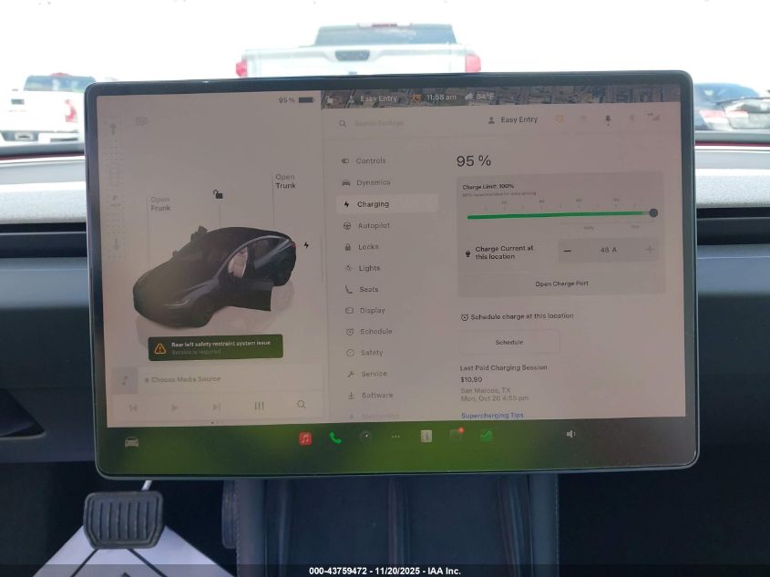 2024 Tesla Model 3 Long Range Dual Motor All-Wheel Drive/Rear-Wheel Drive VIN: 5YJ3E1EA5RF870038 Lot: 43759472