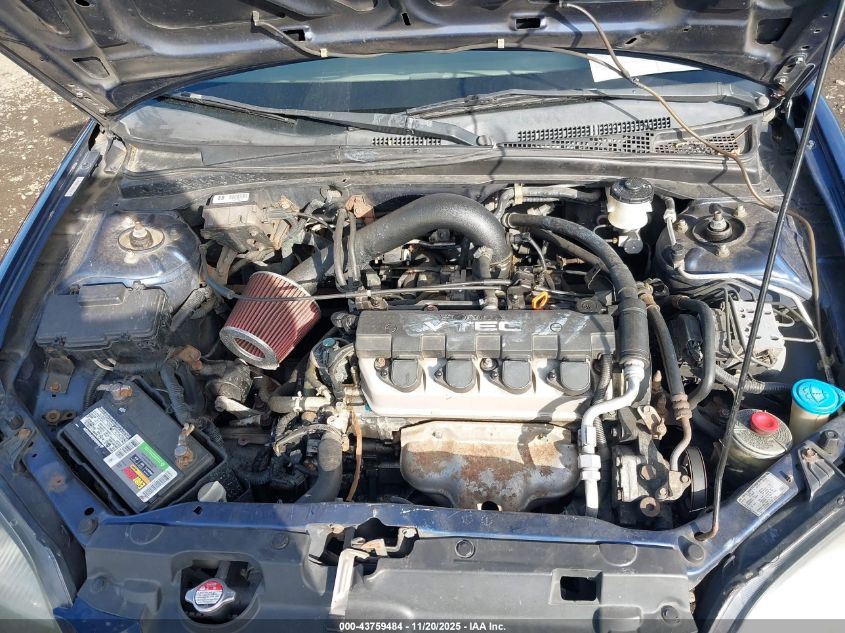 2002 Honda Civic Ex VIN: 1HGEM22922L016494 Lot: 43759484