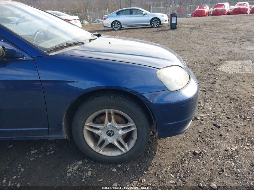 2002 Honda Civic Ex VIN: 1HGEM22922L016494 Lot: 43759484