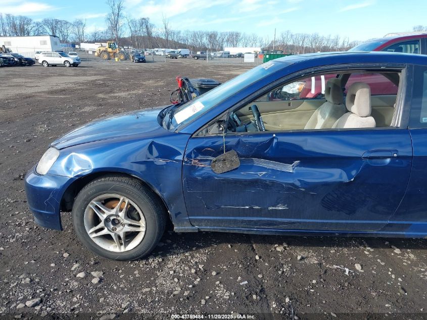 2002 Honda Civic Ex VIN: 1HGEM22922L016494 Lot: 43759484