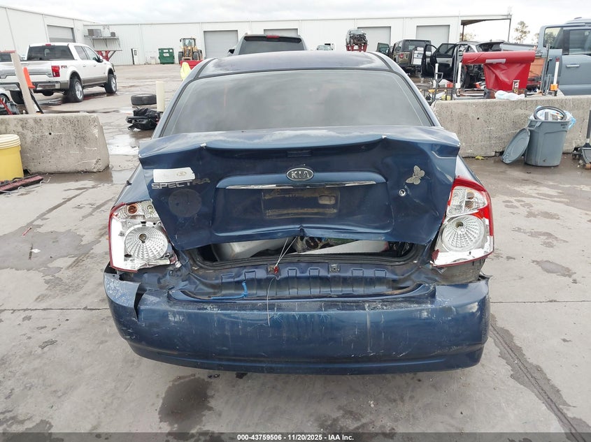 2005 Kia Spectra Ex/Lx/Sx VIN: KNAFE121655167607 Lot: 43759506