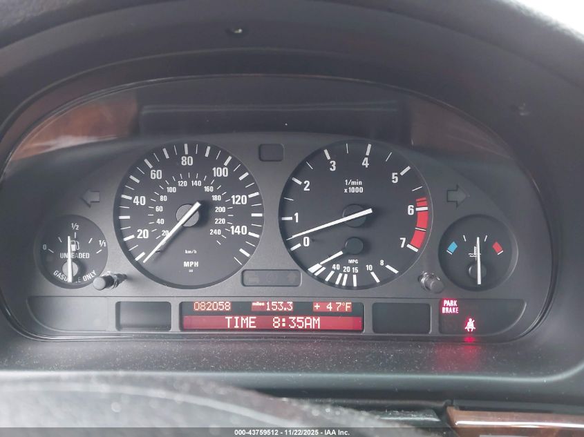 2001 BMW 540I VIN: WBADN53461GC96973 Lot: 43759512