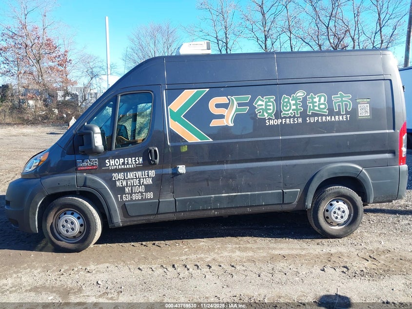 2021 Ram Promaster 3500 High Roof 136 Wb VIN: 3C6MRVXGXME582314 Lot: 43759530