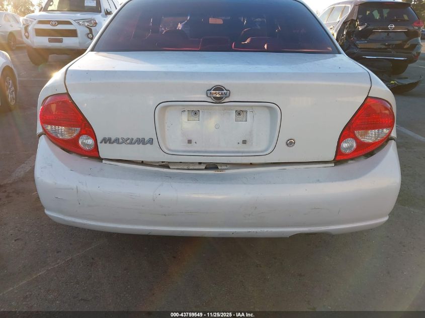 2000 Nissan Maxima Gle/Gxe/Se VIN: JN1CA31D4YT738328 Lot: 43759549