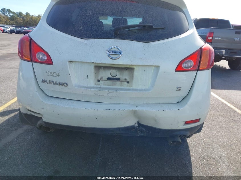 2009 Nissan Murano S VIN: JN8AZ18U69W013826 Lot: 43759625