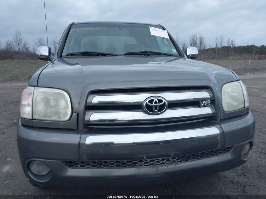 2005 Toyota Tundra Sr5 V8 VIN: 5TBBT44175S487293 Lot: 43759674