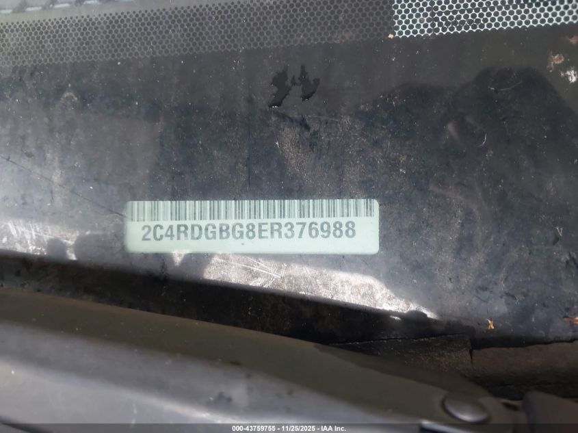 2014 Dodge Grand Caravan Se 30Th Anniversary VIN: 2C4RDGBG8ER376988 Lot: 43759755