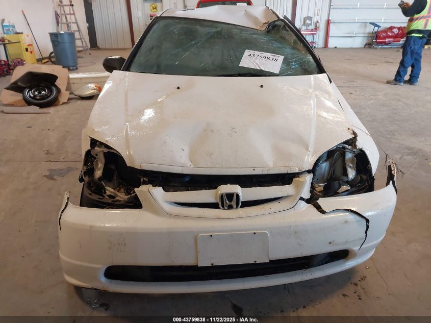 2001 Honda Civic Lx VIN: 1HGEM22521L066873 Lot: 43759838