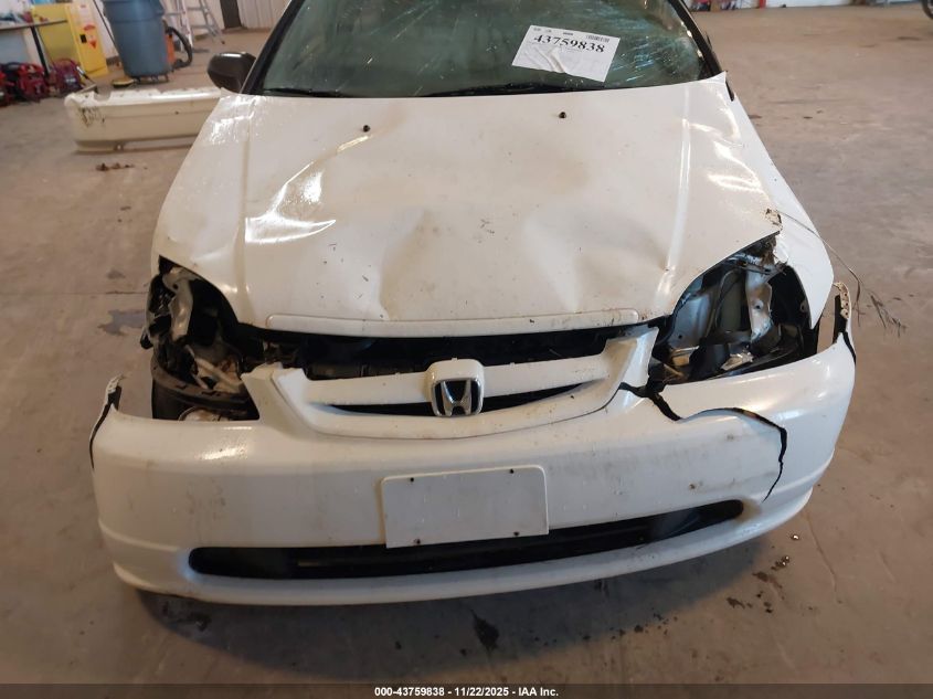 2001 Honda Civic Lx VIN: 1HGEM22521L066873 Lot: 43759838