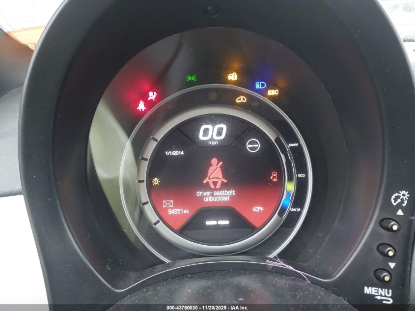 2015 Fiat 500E Battery Electric VIN: 3C3CFFGE9FT685390 Lot: 43760030