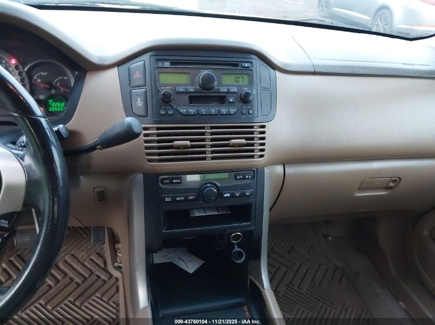 2003 Honda Pilot Ex-L VIN: 2HKYF18583H607536 Lot: 43760104