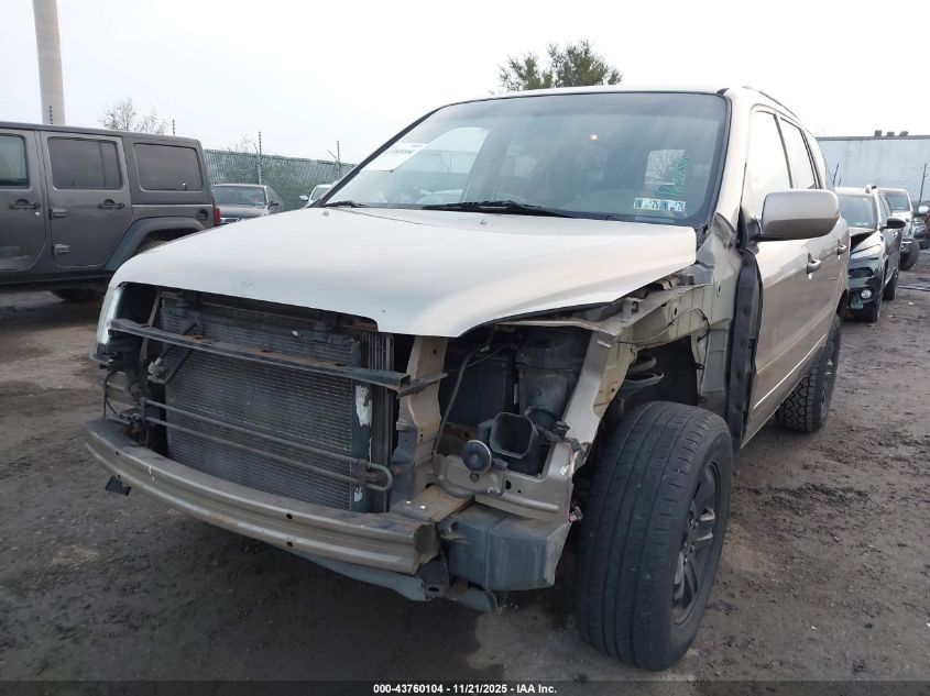 2003 Honda Pilot Ex-L VIN: 2HKYF18583H607536 Lot: 43760104