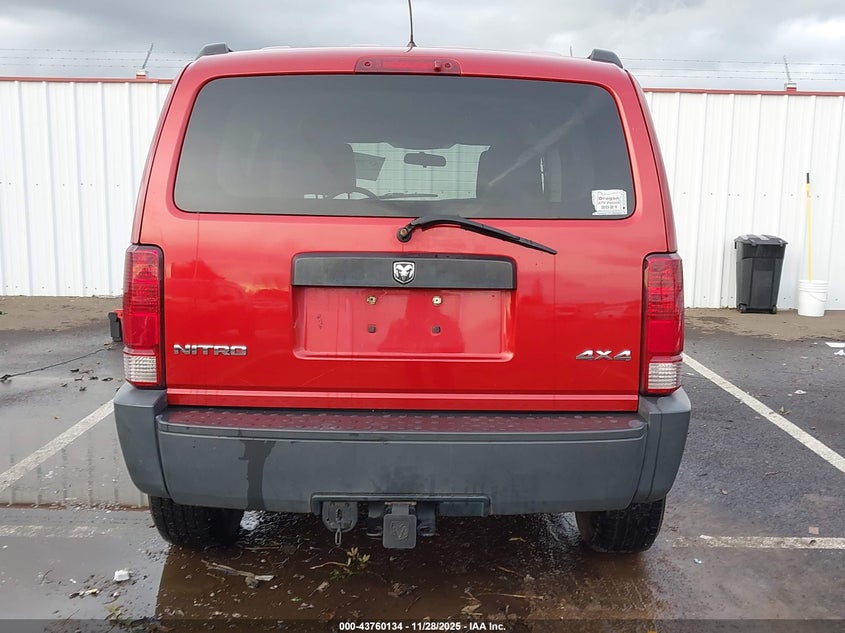 2007 Dodge Nitro Sxt VIN: 1D8GU28KX7W550562 Lot: 43760134