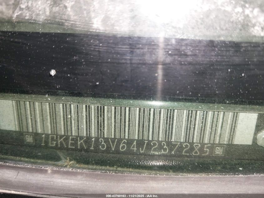 2004 GMC Yukon Sle VIN: 1GKEK13V64J237285 Lot: 43760163