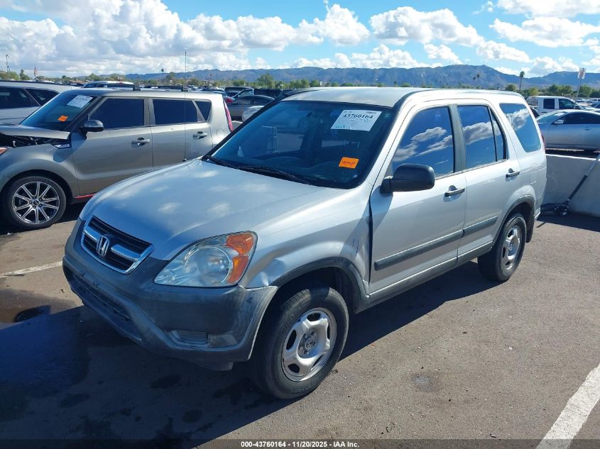2002 Honda Cr-V Lx VIN: JHLRD78442C049007 Lot: 43760164